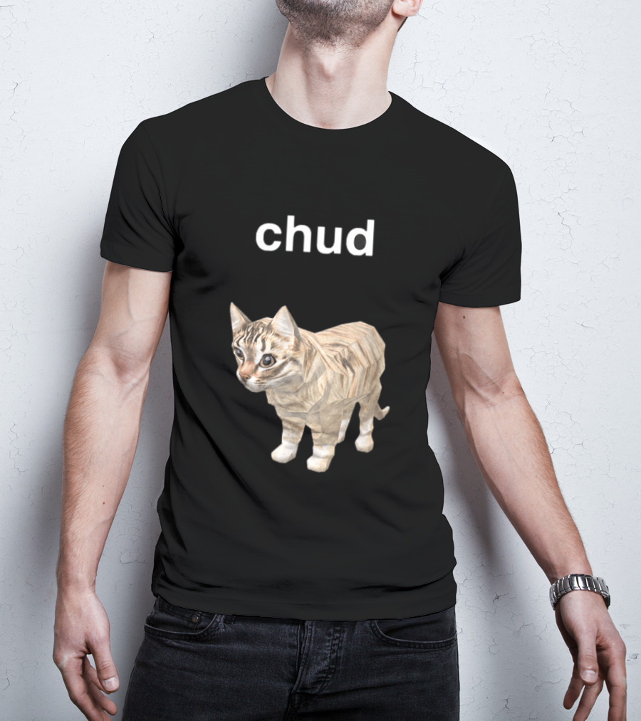 Chud Cat Meme Funny Internet Culture T-Shirt