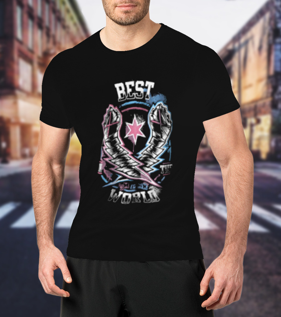 CM Punk Best In The World WWE Lightning Fist Star T-Shirt