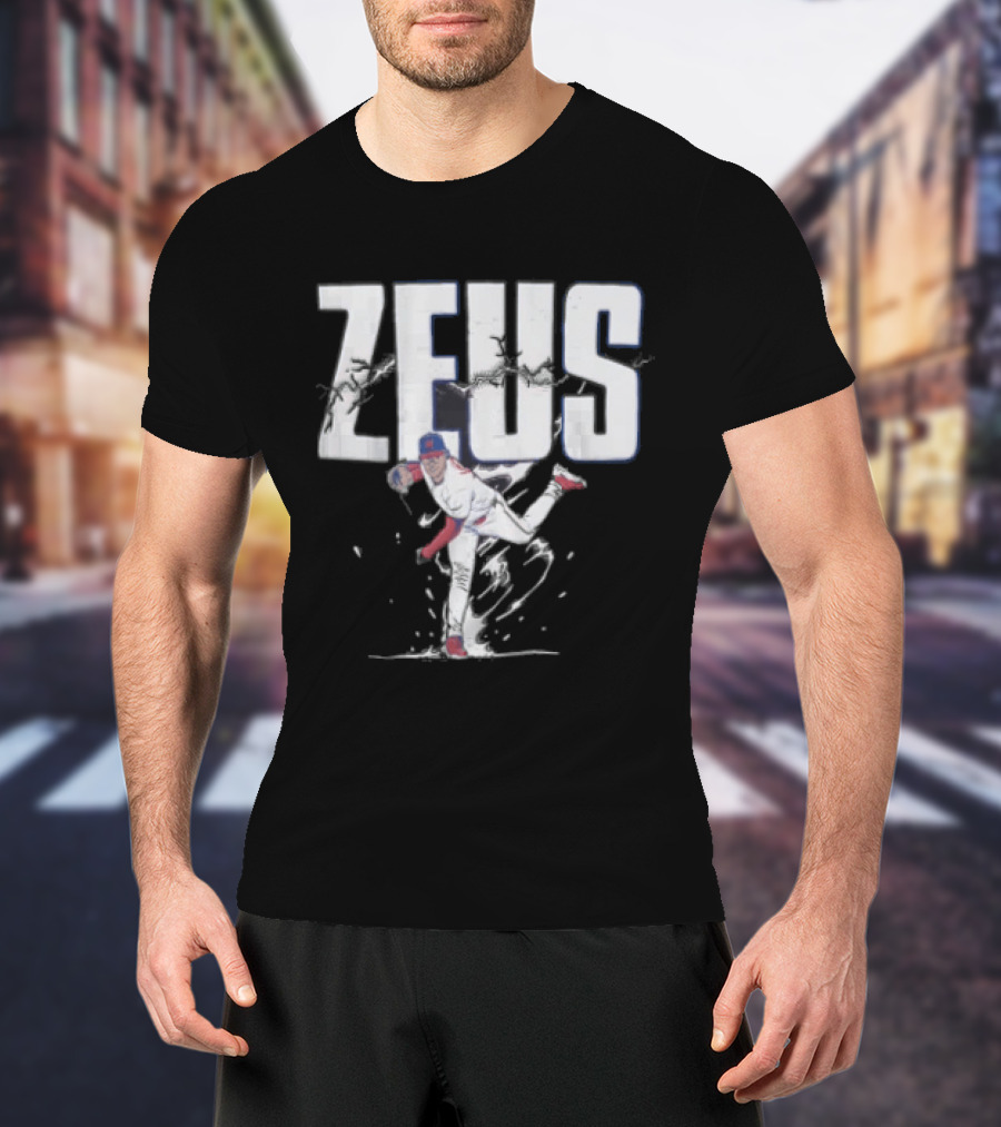 Jesus Luzardo Zeus Baseball Pitching Pose Sports T-Shirt
