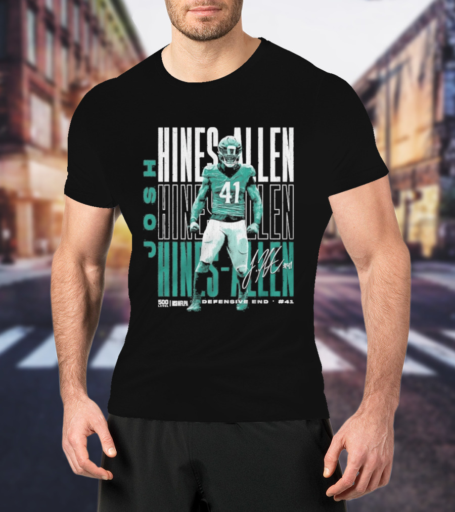 Josh Hines Allen 41 Jacksonville Football Repeat T-Shirt