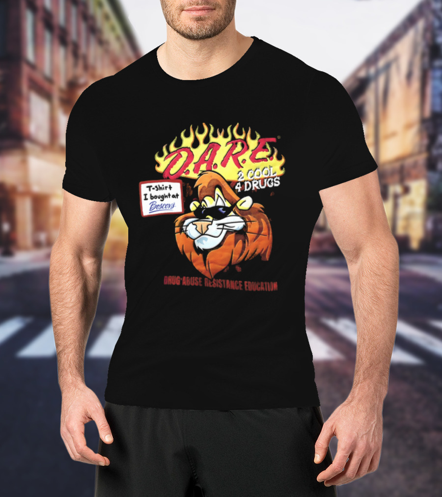 D.A.R.E. Is Cool 4 Drugs Lions Drug Abuse Resistance Education T-Shirt