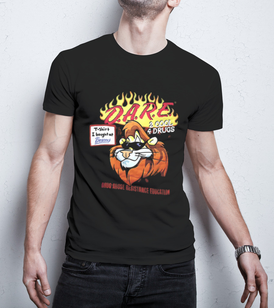D.A.R.E. Is Cool 4 Drugs Lions Drug Abuse Resistance Education T-Shirt