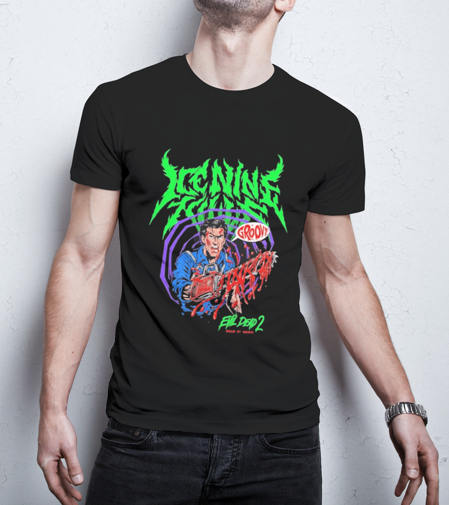 Ice Nine Kills Groovy Evil Dead 2 Blood Guts 2026 T-Shirt
