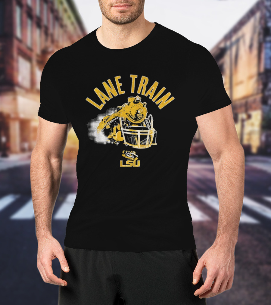 LSU Lane Train Football Helmet Lane Kiffin T-Shirt