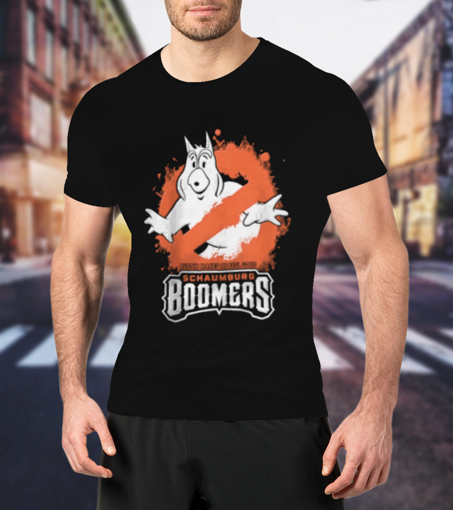 Schaumburg Boomers Bustin Makes Me Feel Good Ghostly T-Shirt