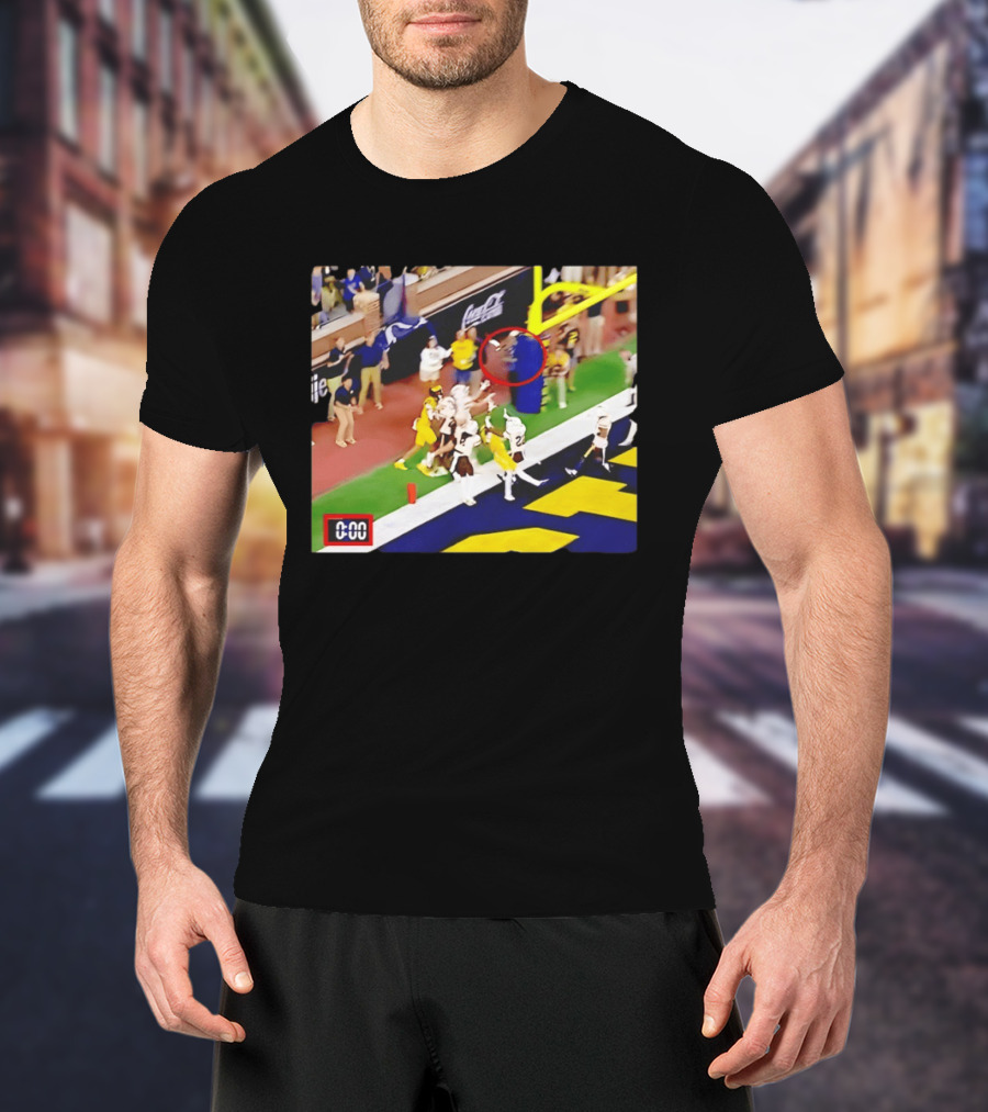 Michigan Vs WSU Match Ending Moment With 0 00 Seconds On T-Shirt