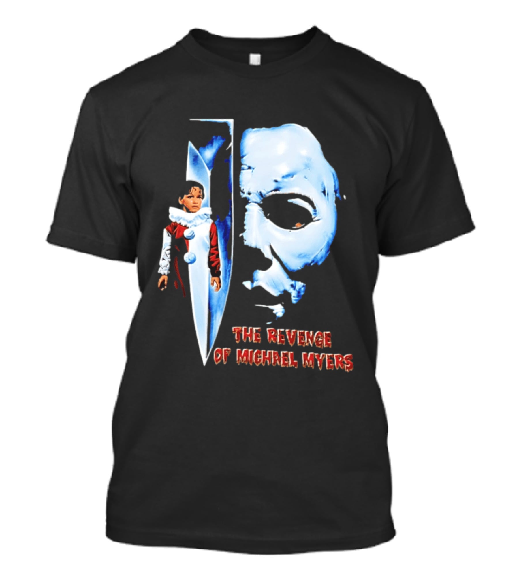The Revenge Of Michael Myers Halloween Mask Knife Clown T-Shirt