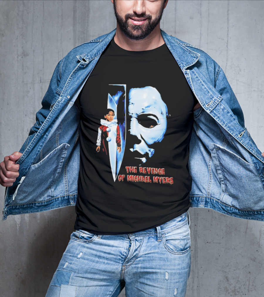 The Revenge Of Michael Myers Halloween Mask Knife Clown T-Shirt