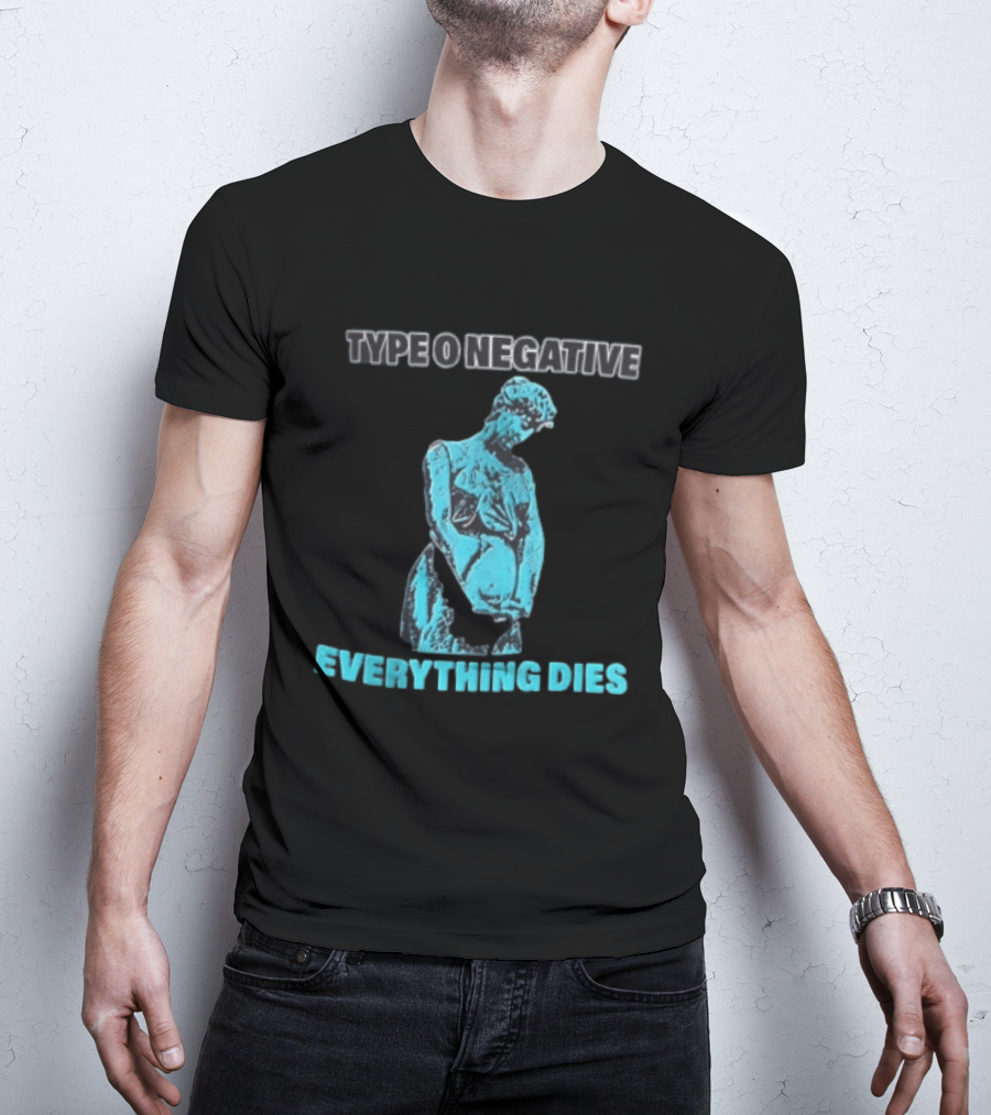 Type O Negative Everything Dies Blue Statue T-Shirt