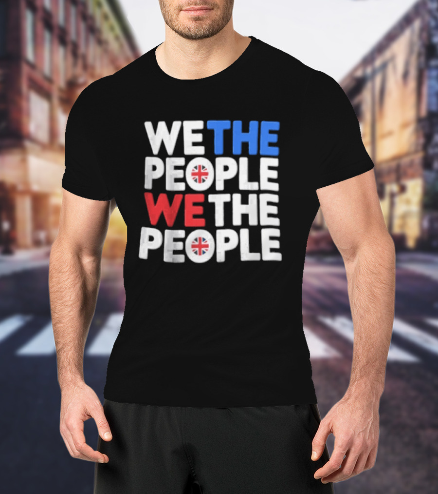 We The People UK British Flag Union Jack T-Shirt