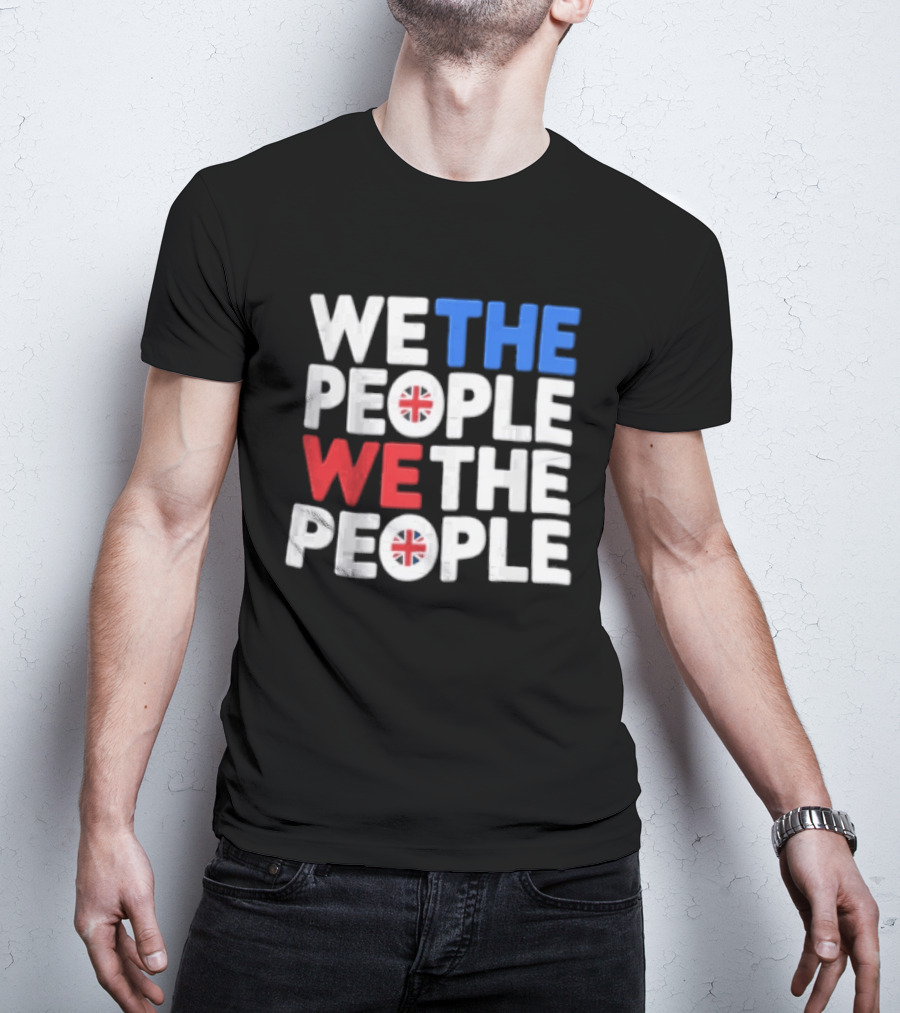 We The People UK British Flag Union Jack T-Shirt