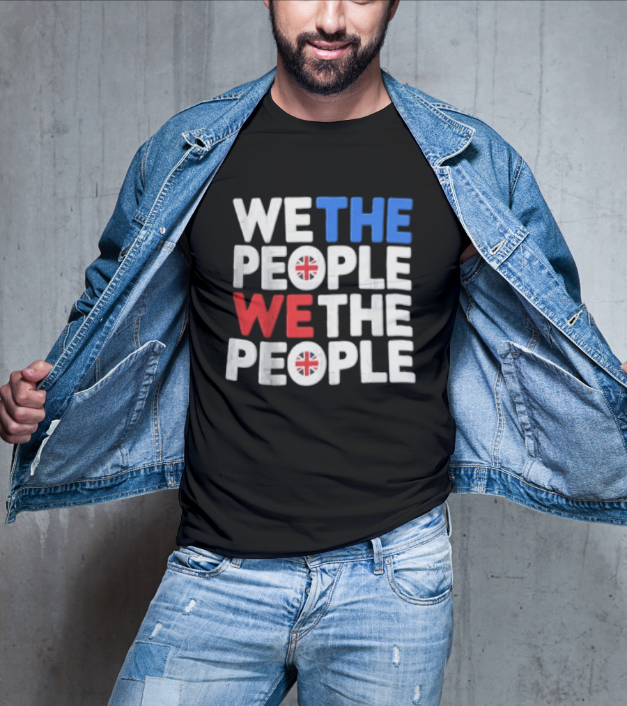 We The People UK British Flag Union Jack T-Shirt
