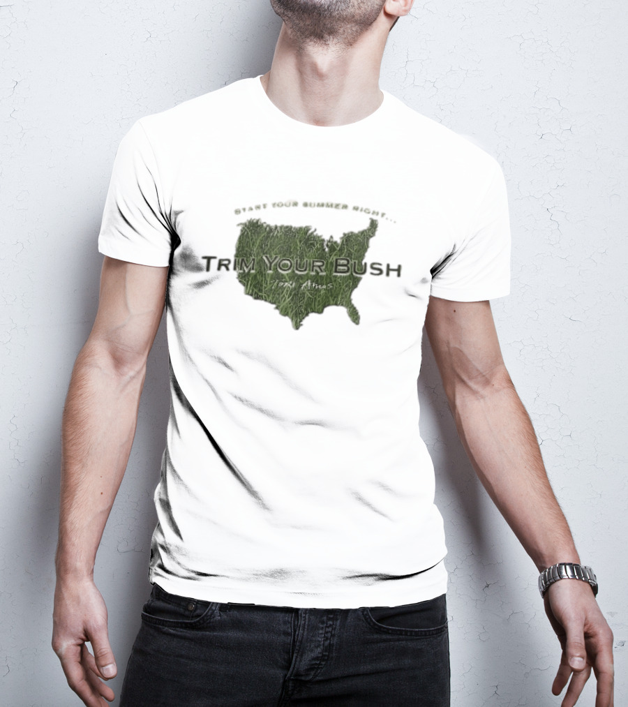 Start Your Summer Right Trim Your Bush Tori Amos USA Map T-Shirt