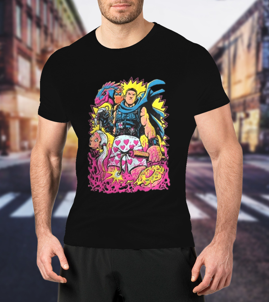 Goddamnit Donut Miss Me Matt Dinniman Neon Warrior Heart Boxers Dinosaur Cat T-Shirt