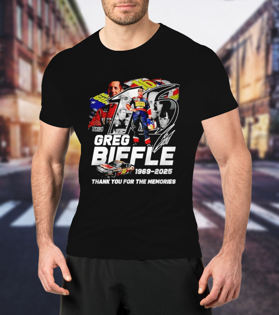 Greg Biffle 1969 2025 NASCAR Racing Career Thank You For The Memories T-Shirt