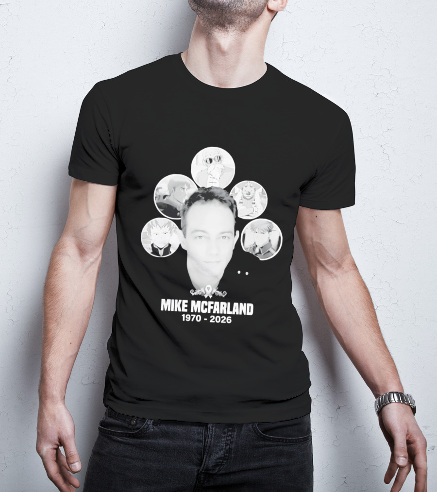 Mike McFarland 1970 2026 Anime Characters T-Shirt