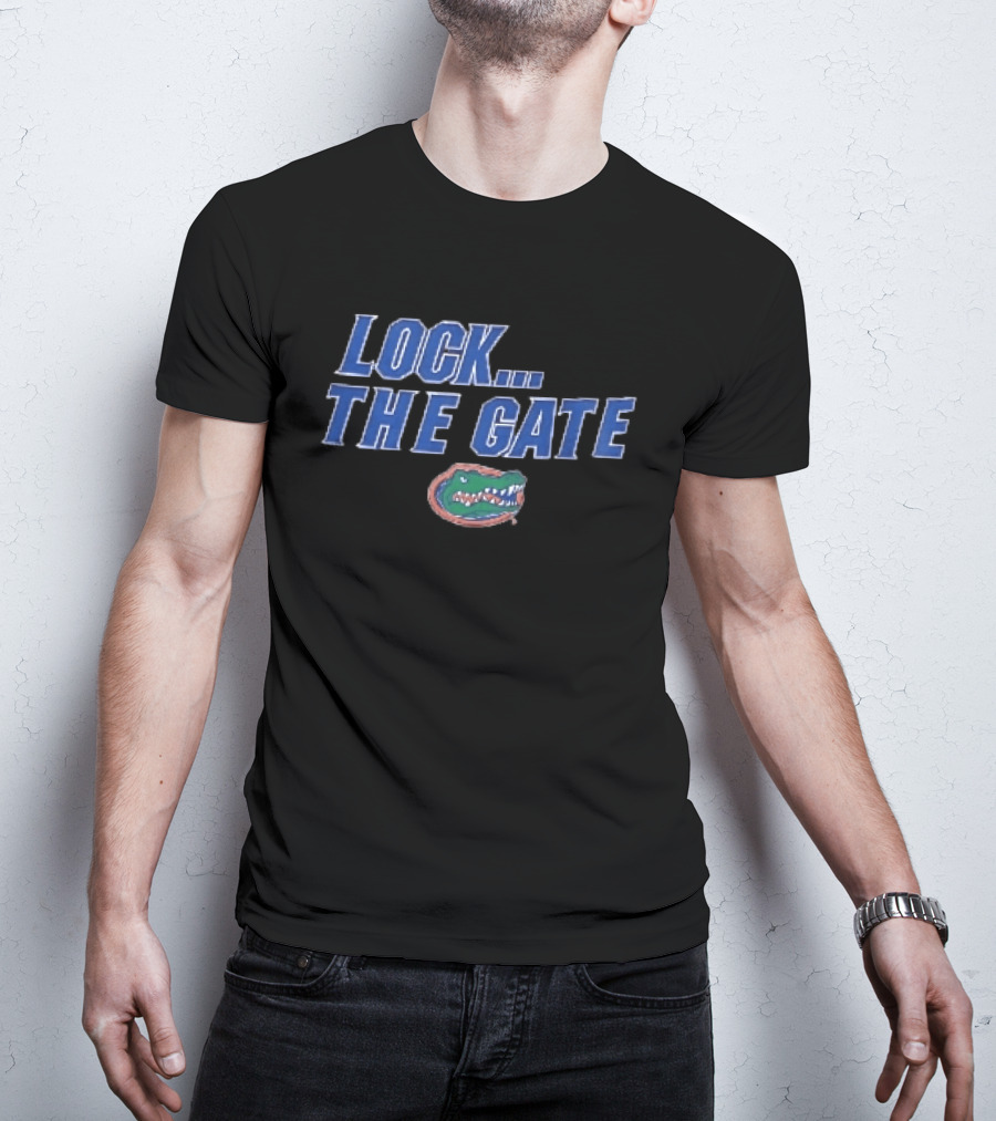 Florida Gators NCAA Lock The Gate Alligator Head T-Shirt