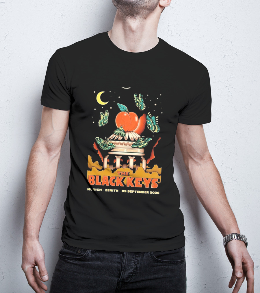 The Black Keys Peaches N Kream World Tour Munich Zenith September 2026 T-Shirt