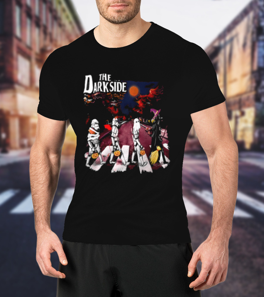 The Dark Side Star Wars Stormtroopers Darth Vader Halloween Pumpkin Parade T-Shirt
