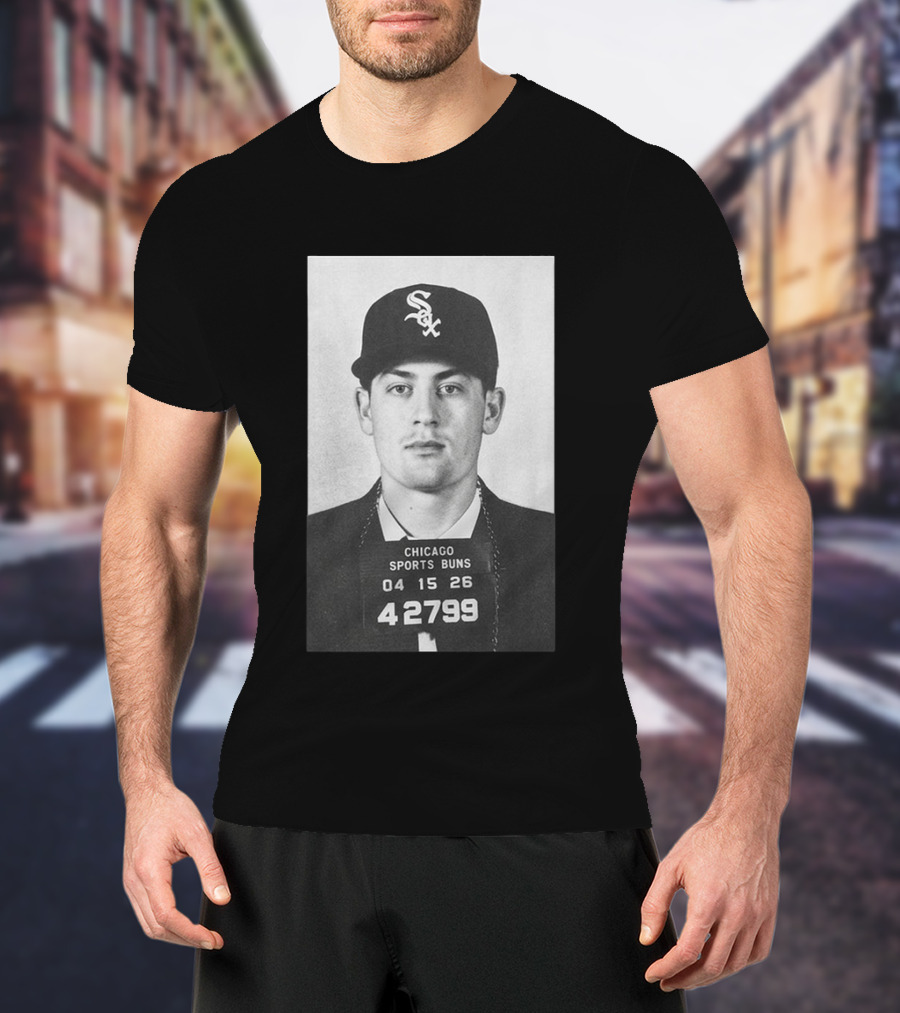 Tristan Peters Chicago Sports Bums Sam Antonacci White Sox Shot T-Shirt