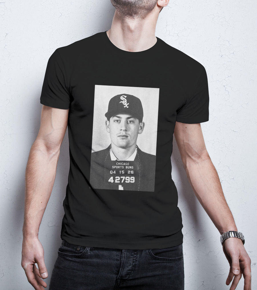 Tristan Peters Chicago Sports Bums Sam Antonacci White Sox Shot T-Shirt