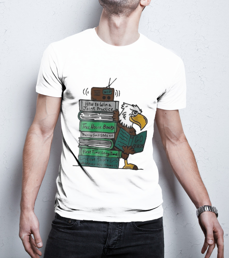 How To Win A Joint Practice Eliot Short Cartoon Eagle Go Birds Tree House Books T-Shirt