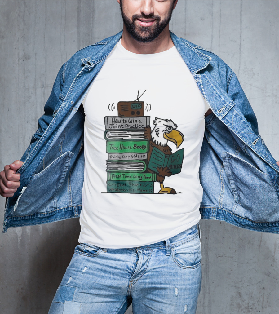 How To Win A Joint Practice Eliot Short Cartoon Eagle Go Birds Tree House Books T-Shirt