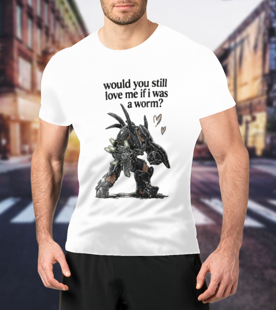 Halo Would You Still Love Me If I Was A Worm Hunter Heavy Armor Hearts T-Shirt