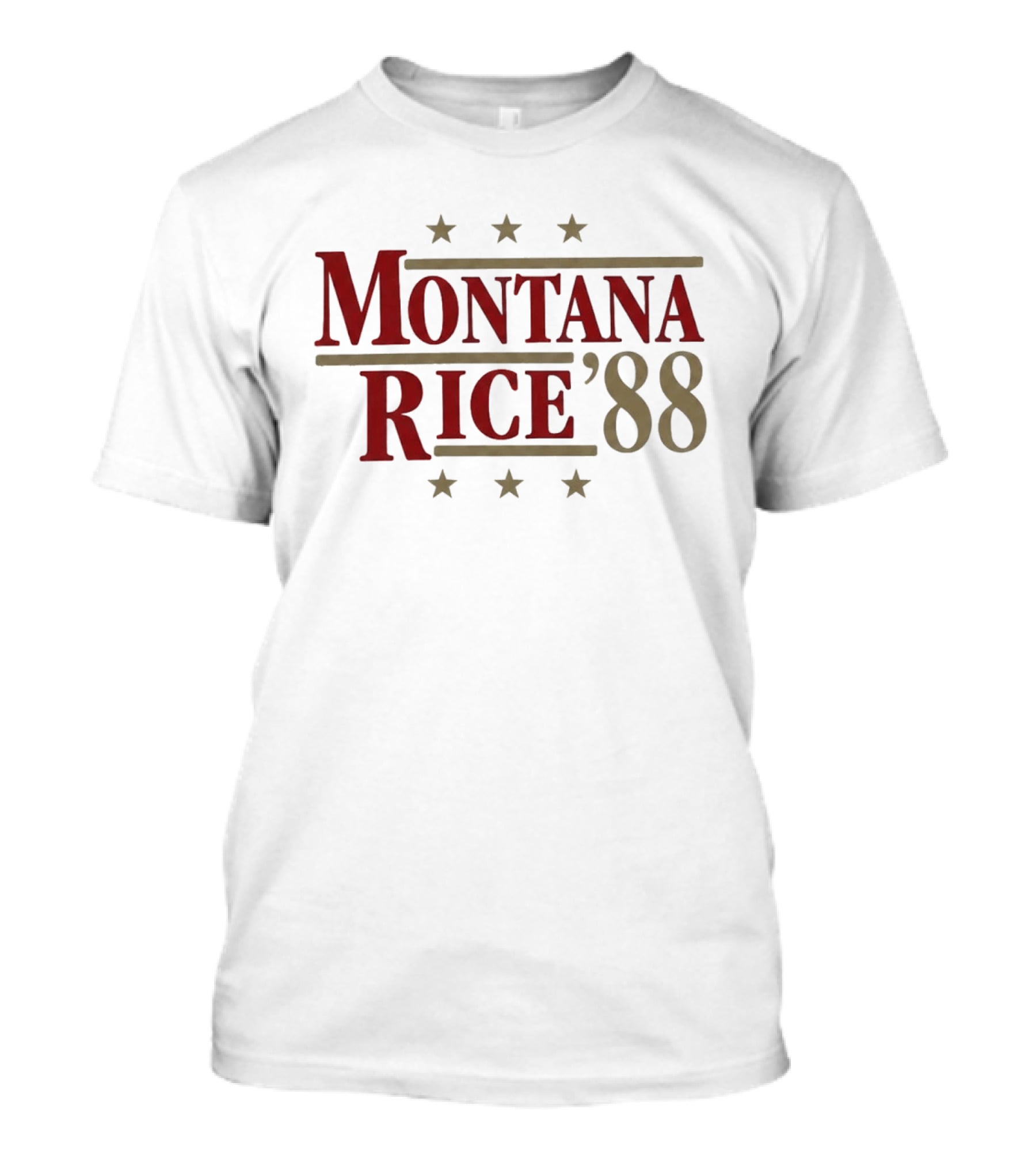 Montana Rice '88 Vintage Style With Stars T-Shirt