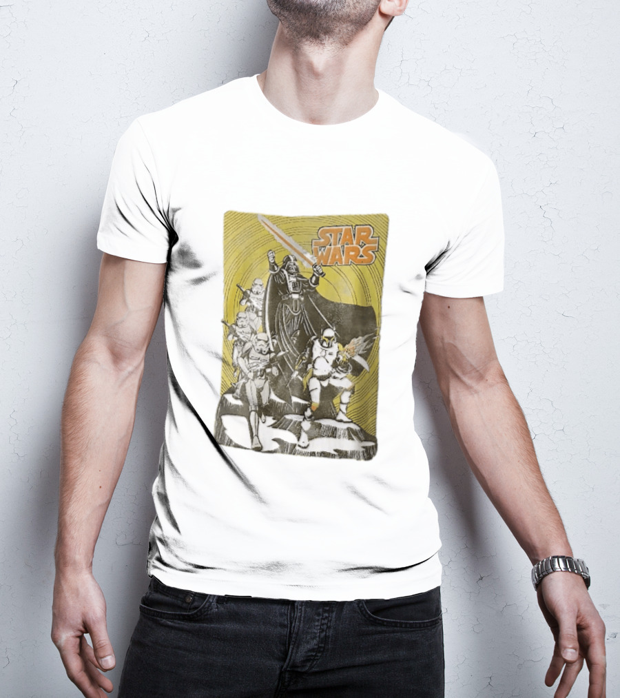 Star Wars Darth Vader Boba Fett Stormtroopers Comic Cover T-Shirt