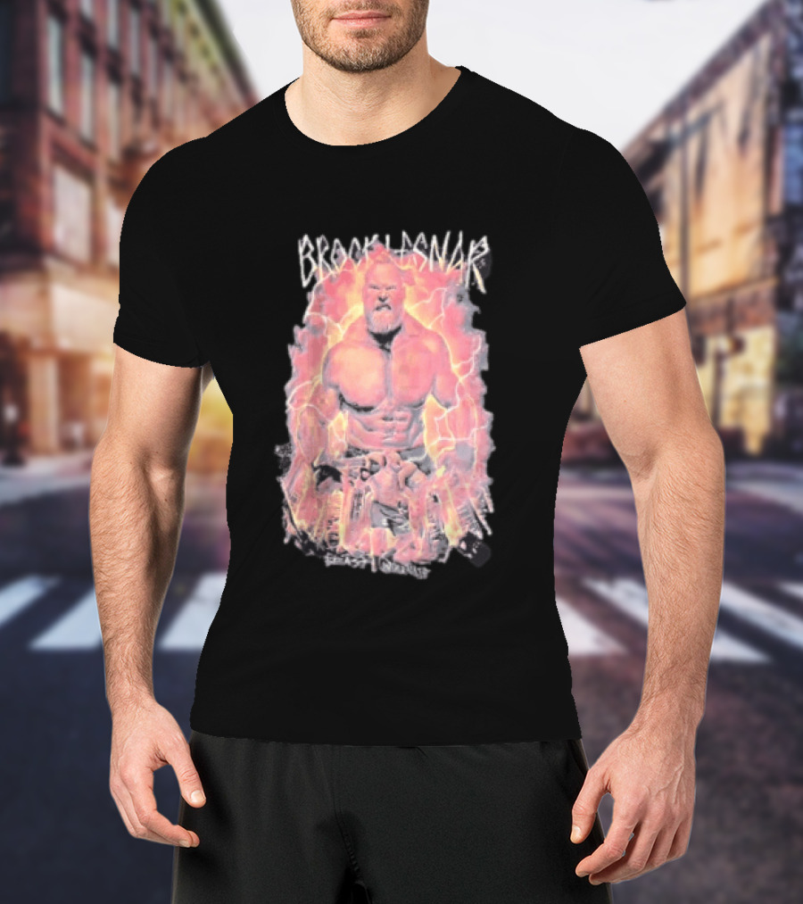 Brock Lesnar Beast Incarnate WWE Lightning Power T-Shirt