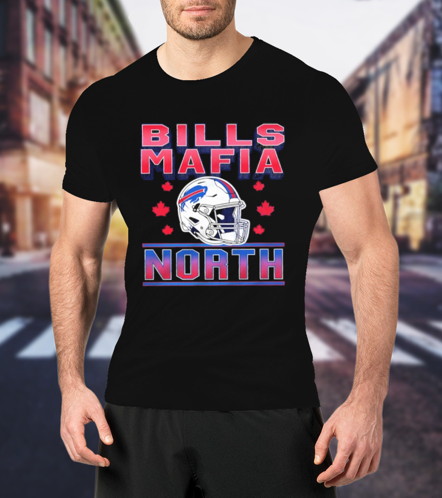 Bills Mafia North Helmet Canadian Fall Maple Leafs T-Shirt