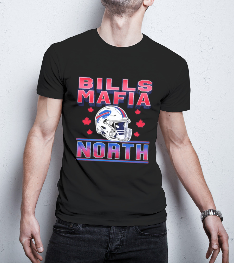 Bills Mafia North Helmet Canadian Fall Maple Leafs T-Shirt