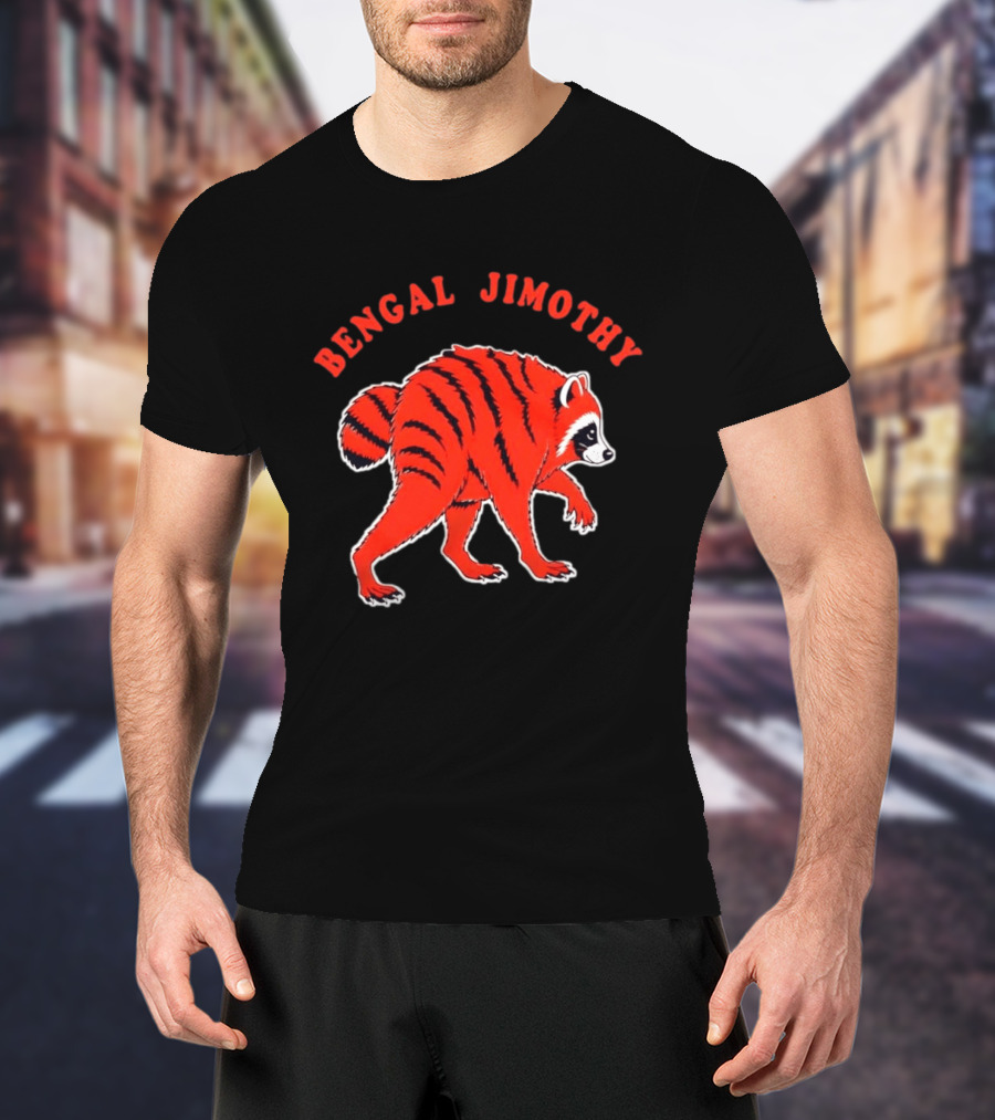 Bengal Jimothy Raccoon Cincinnati Bengals Fan T-Shirt