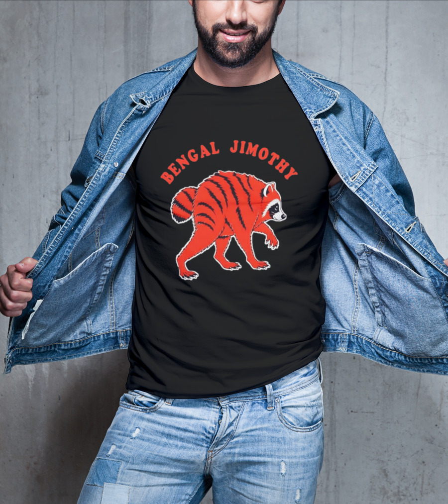 Bengal Jimothy Raccoon Cincinnati Bengals Fan T-Shirt