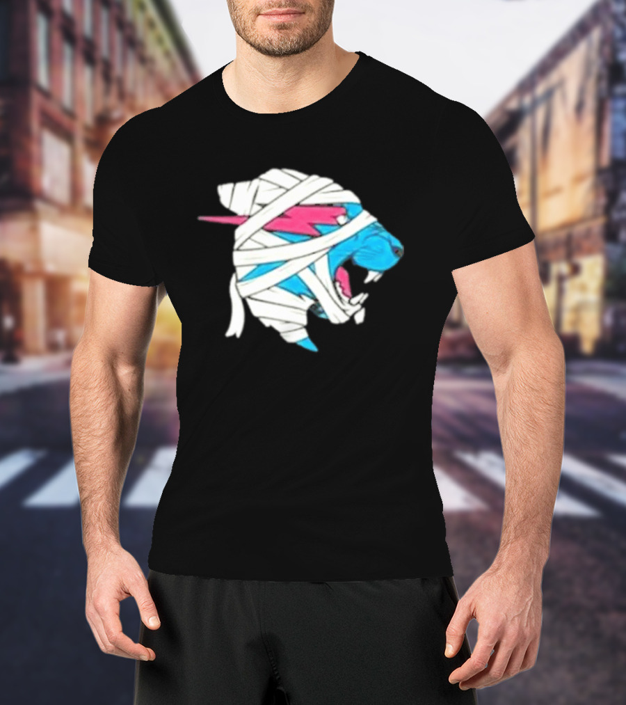 Mrbeast Mummy Panther Wrapped Beast Head T-Shirt