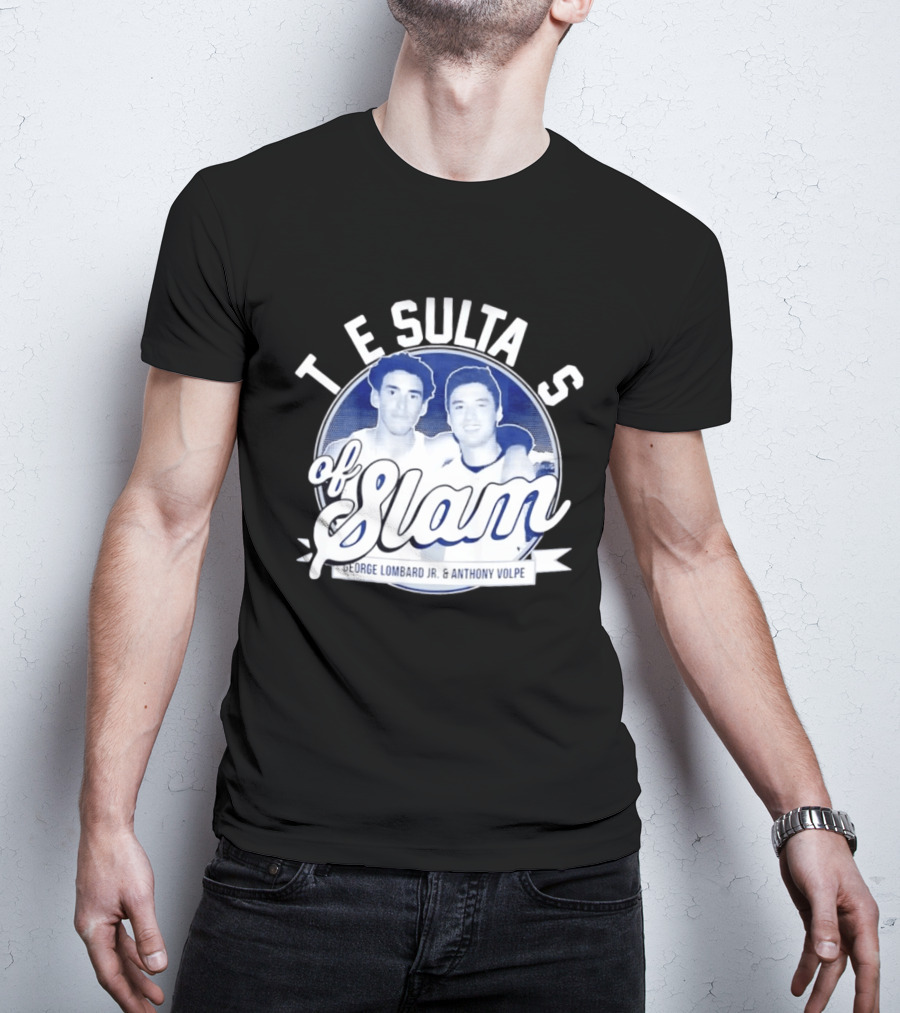 New York Yankees The Sultans Of Slam George Lombard Jr. Anthony Volpe T-Shirt