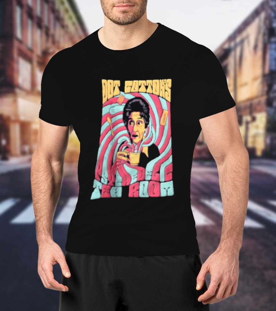 Dot Cotton's Psychedelic Tea Room Eastenders Retro Swirl T-Shirt