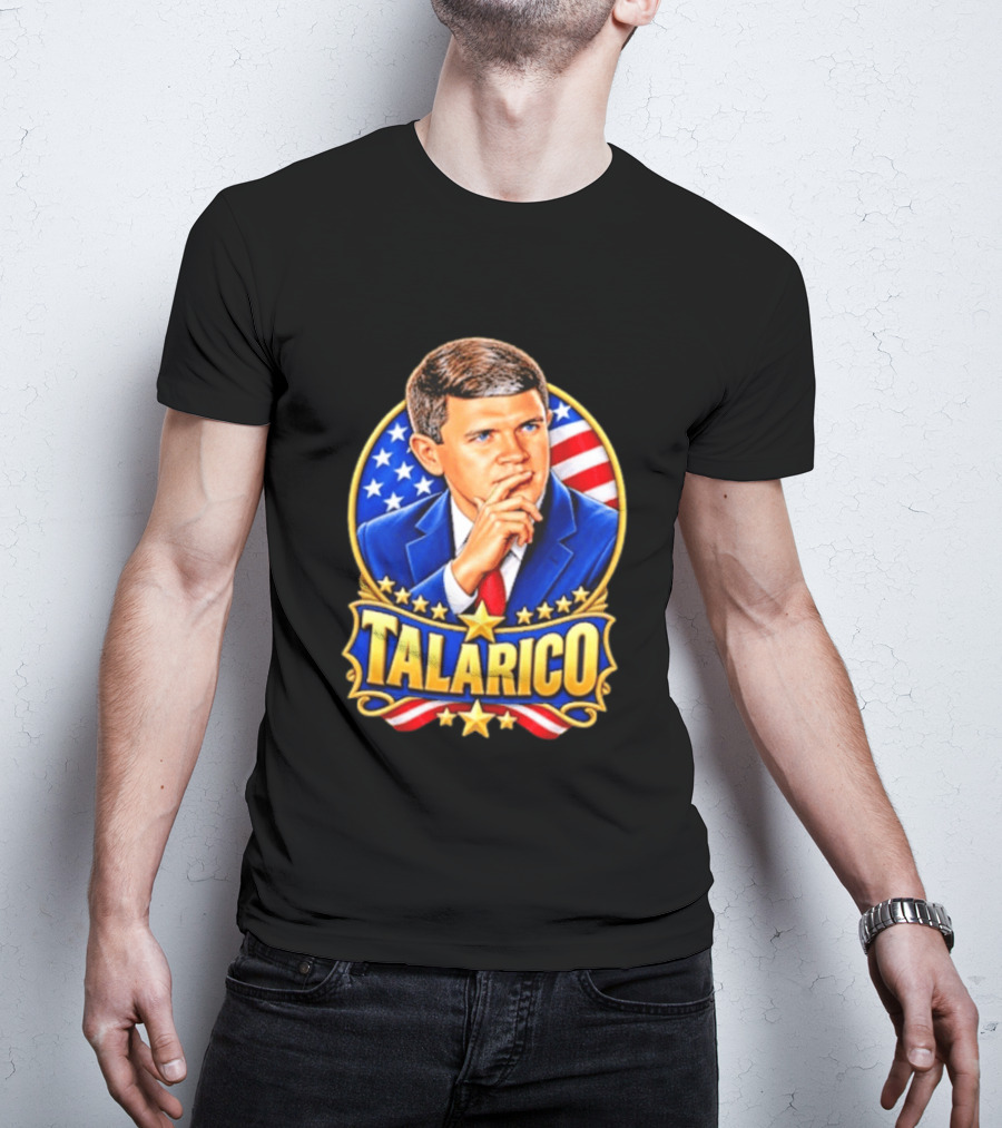 Talarico Presidential Style With American Flag T-Shirt