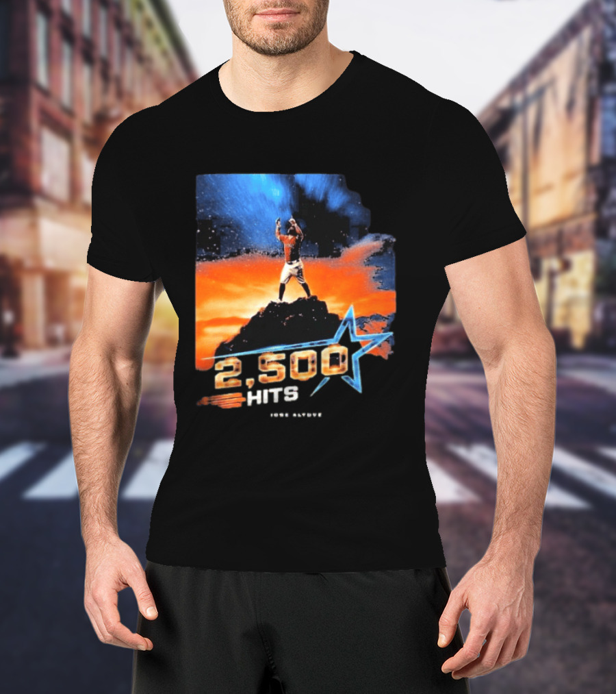 Jose Altuve 2500 Hits Milestone Houston Astros MLB T-Shirt