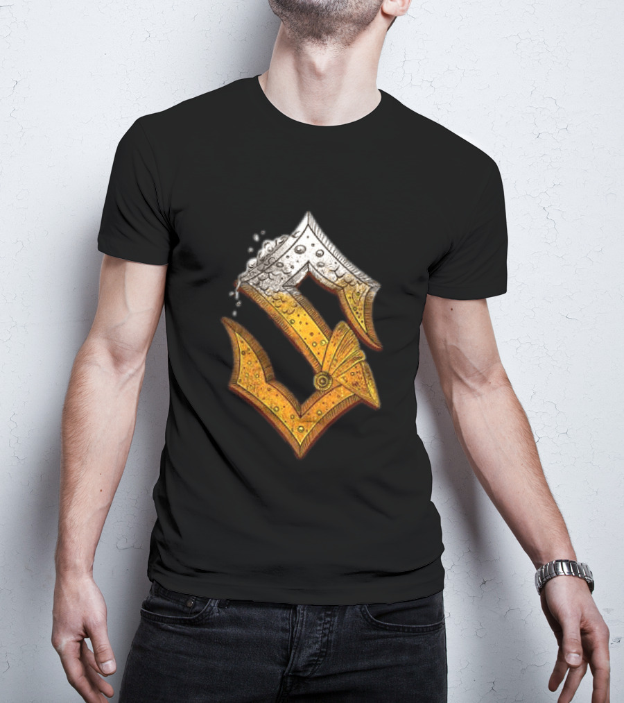 Sabaton Store Noch Ein Bier 2026 Letter S Beer Foam T-Shirt
