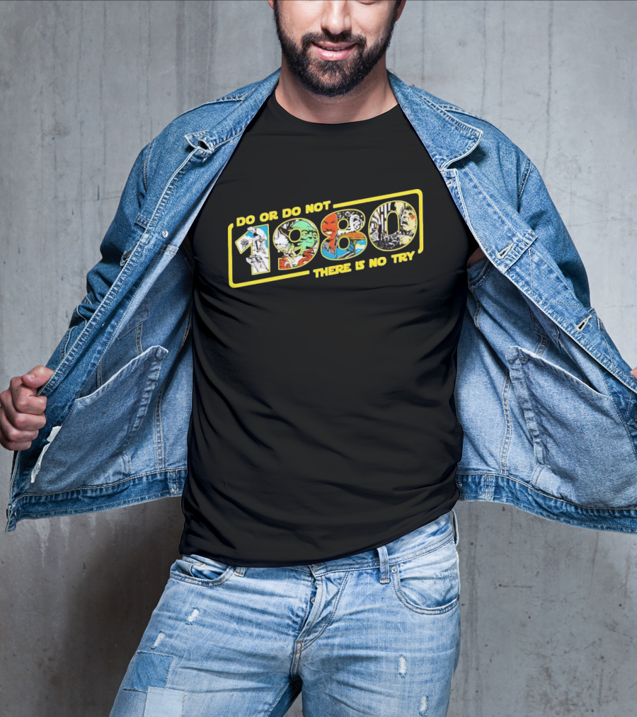 Star Wars Do Or Do Not 1980 There Is No Try Collage T-Shirt