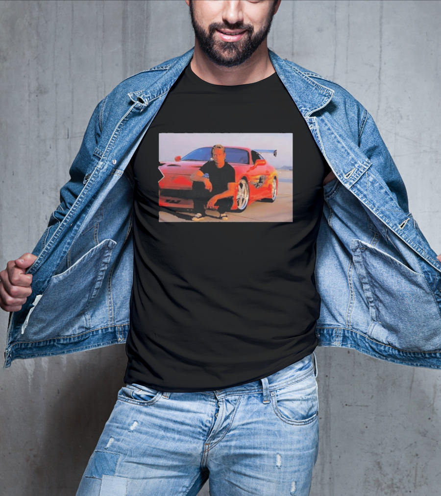 Dad Birthday Paul Walker Nissan Skyline R34 Father's Day Racing Fan T-Shirt