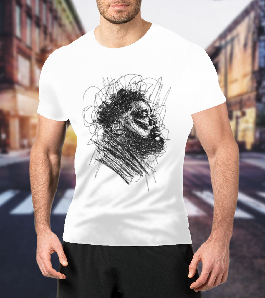 Rod Wave Dont Look Down Tour 2026 Hand Drawn Sketch T-Shirt
