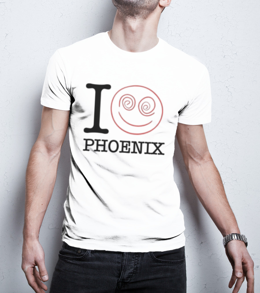 I Love Phoenix Spiral Smile Face T-Shirt