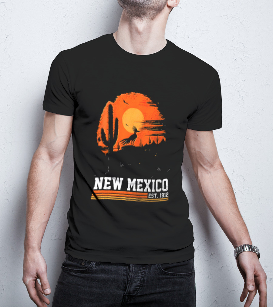New Mexico Cactus Desert Vibes Est. 1912 Sun T-Shirt