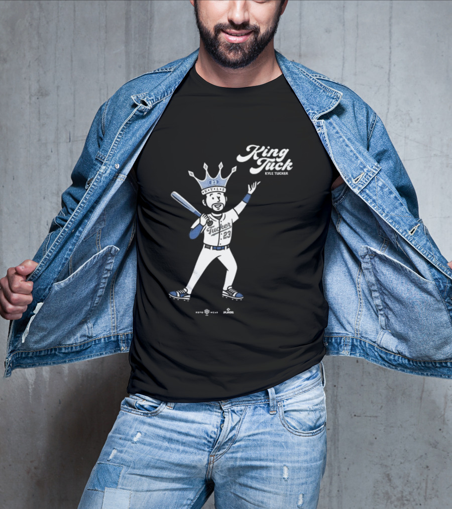 King Tuck Kyle Tucker Baseball 23 Crown Blue T-Shirt