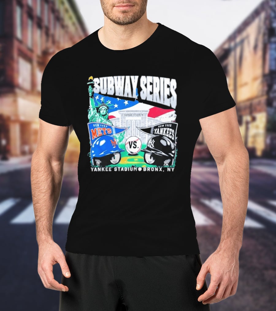 Yankee Stadium Bronx NY New York Mets Yankees Subway Series 2026 T-Shirt