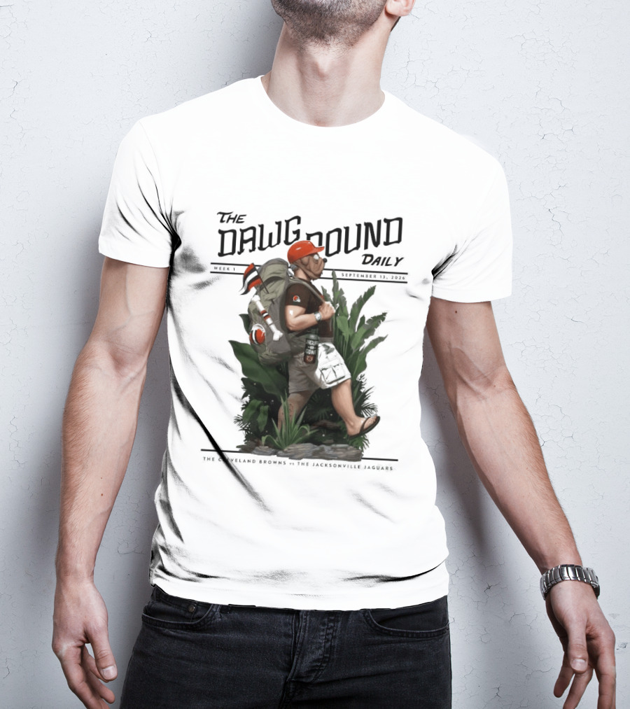 The Dawg Pound Daily September 13 2026 Cleveland Browns Vs Jacksonville Jaguars Week 1 T-Shirt