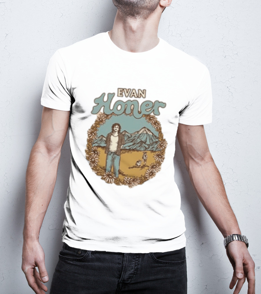 Evan Honer It's An Even Longer Road Tour 2026 Mountain Scene T-Shirt